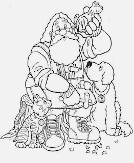 Santa Claus for Coloring, part 5