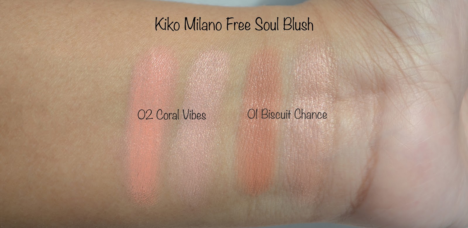 Kiko Milano Free Soul Blush Swatches