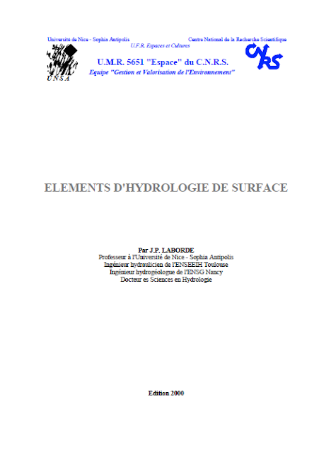 ÉLÉMENTS D'HYDROLOGIE DE SURFACE (Par J.P. LABORDE)