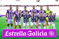 REAL VALLADOLID C. F. Temporada 2021-22. El Yamiq, Óscar Plano, Marcos André, Joaquín, Kiko Olivas, Jordi Masip. Shon Weissman, Toni Villa, Luis Pérez, Fede San Emeterio, Lucas Olaza. REAL VALLADOLID C. F. 3 (Lucas Olaza, Shon Weissman, Toni Villa) RAYO VALLECANO DE MADRID 1 (Mario Suárez). 04/08/2021. XLVII Trofeo Ciudad de Valladolid. Valladolid, España, estadio José Zorrilla.