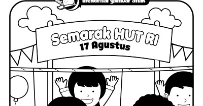  Mewarnai  Gambar  Anak  Mewarnai  Gambar  Lomba 17 Agustus 