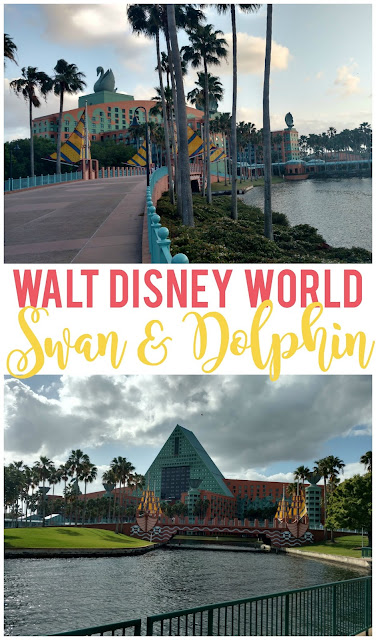 An overview of the Walt Disney World Swan and Dolphin Resort in Buena Vista, FL