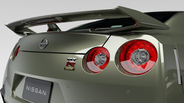 2024 Nissan GT-R T-Spec badge on the trunk.
