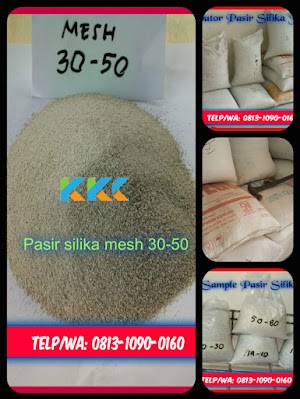 Pasir silika Mesh 30-50 kemasan 30Kg