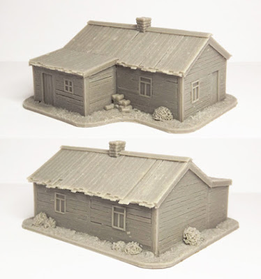 SCN-EF04  Russian house, L-shaped (Size: 75x60mm) 