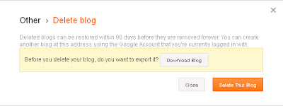 cara menghapus blog, hapus bloger, cara hapus blogspot, cara menghapus blog di blogspot