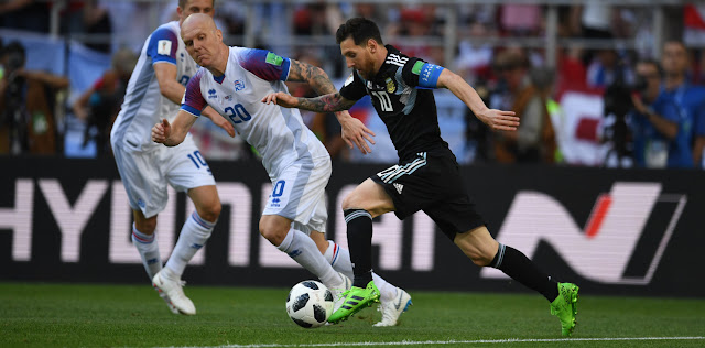 Argentina empató 1-1 con Islandia y le atajaron un penal a Lionel Messi