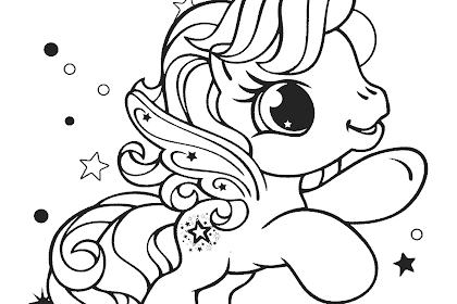 Gambar Untuk Mewarnai Unicorn - Radea