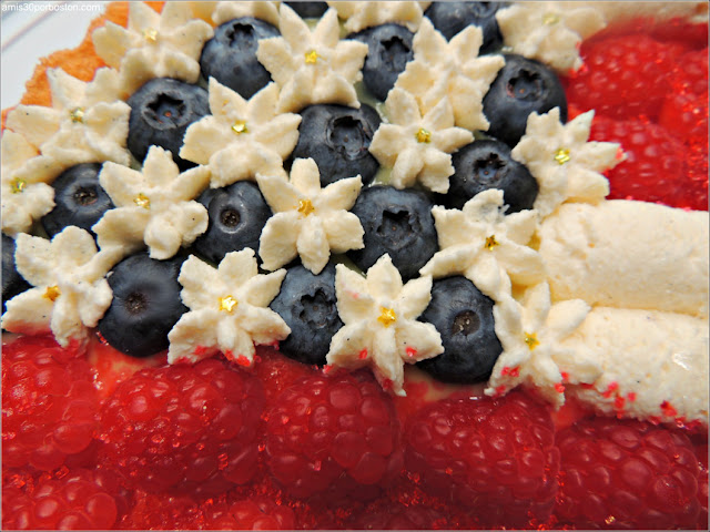 Memorial Day: Tarta Bandera Americana de Frambuesas y Arándanos