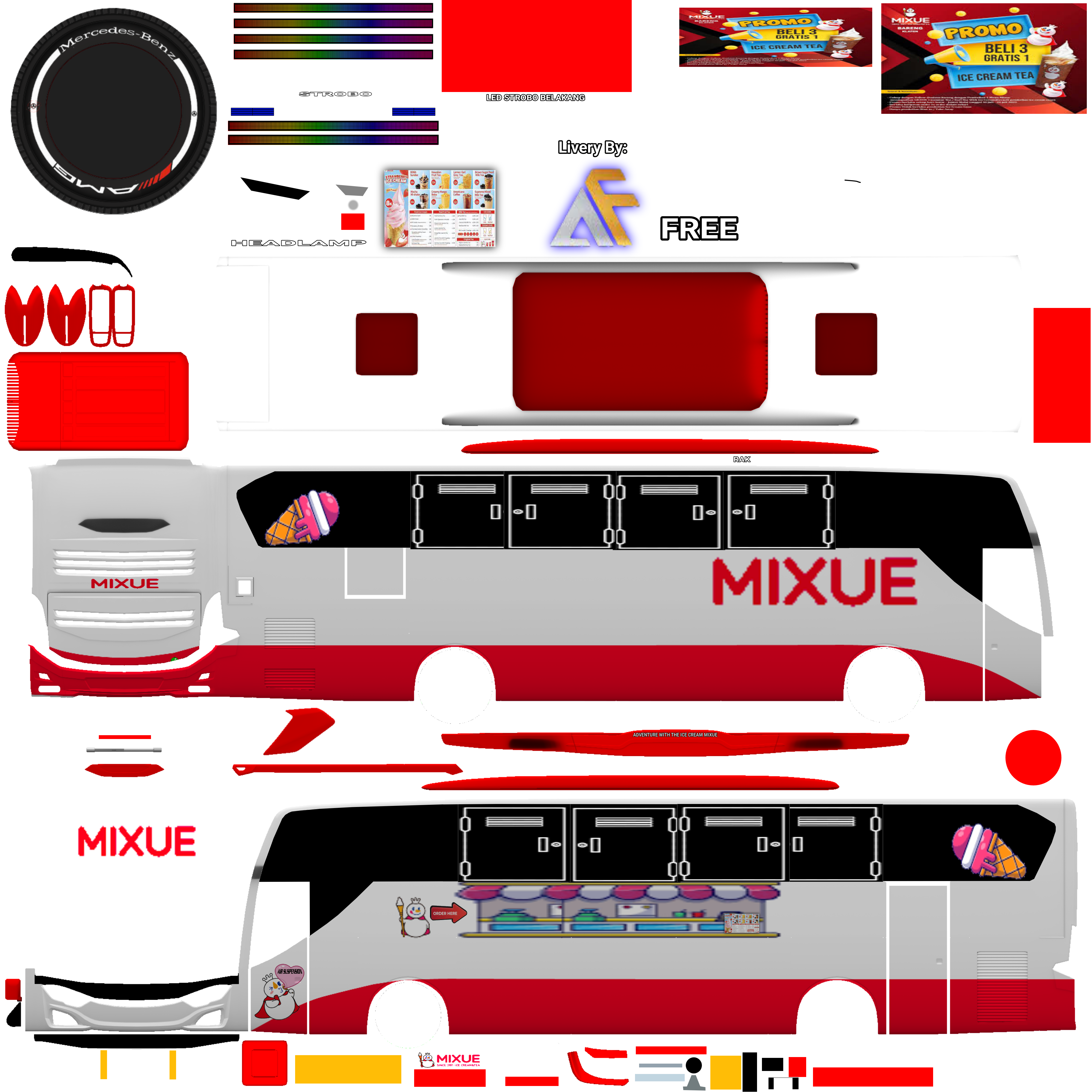 mod bussid mixue