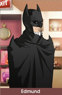 Edmund as Batman in Gaia Online close up