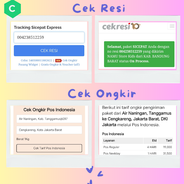 Monitoring Paket Lewat Cekresi