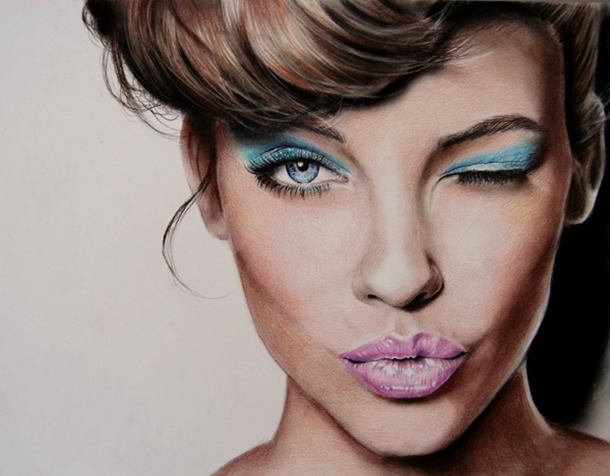 Barbara Color Pencil Drawing By Valentina Zou