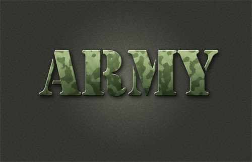 How To Create Army Text Effect In Photoshop