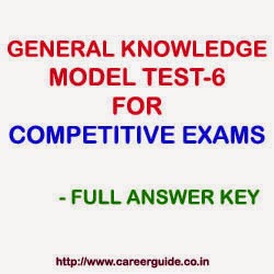 General Knowledge GK Sample Practice Test Paper - 6