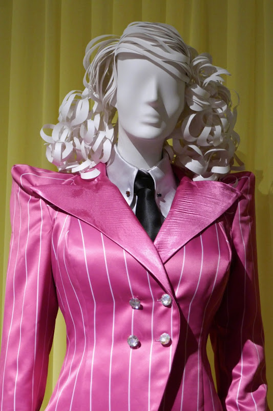 Esmé Squalor pink pinstripe suit Unfortunate Events