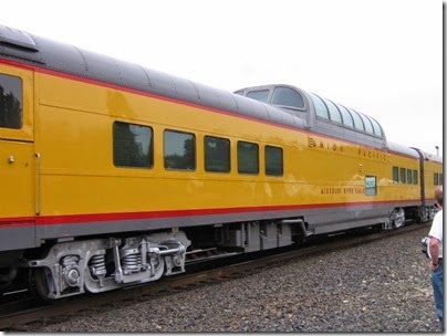 IMG_6397 Union Pacific Dome Diner #7011 Missouri River Eagle at Centralia on May 12, 2007