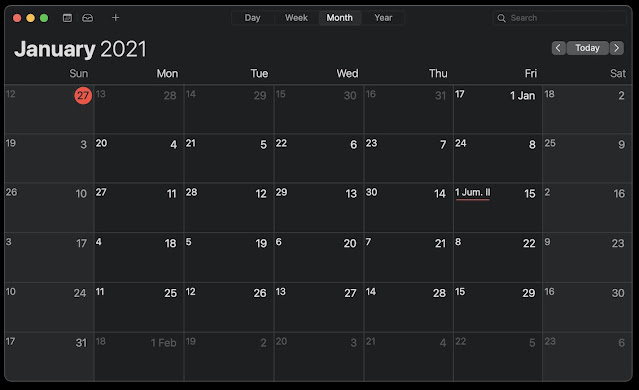 Cara menambahkan kalender Hijriah di Apple Celendar di IOS dan MacOS