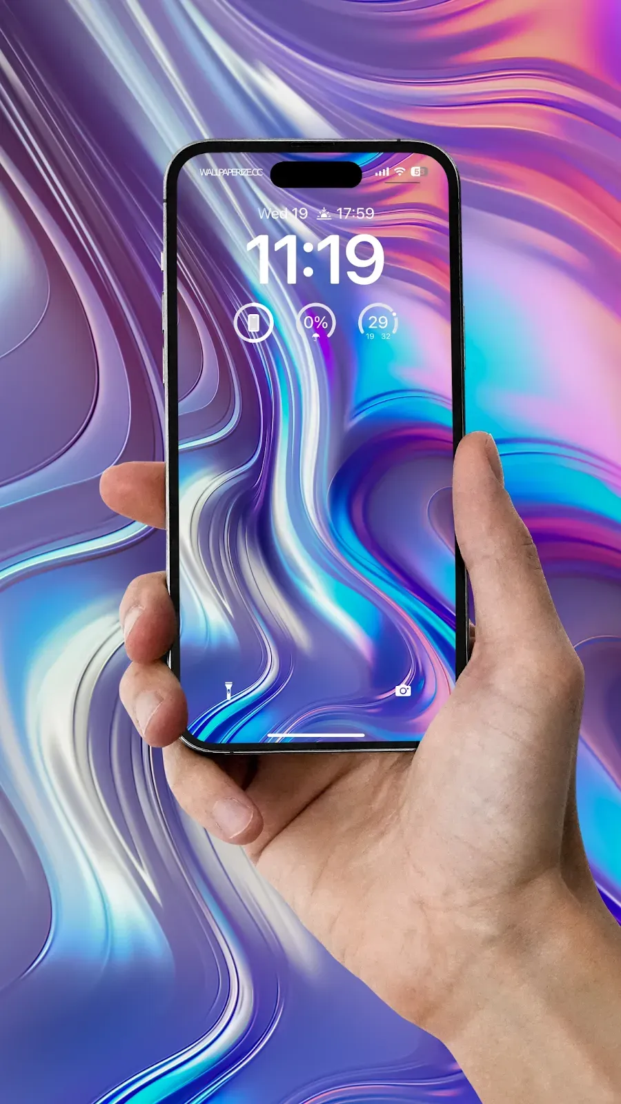 Abstract Aesthetic Fluid Design Gradient Wallpaper for  Mobile