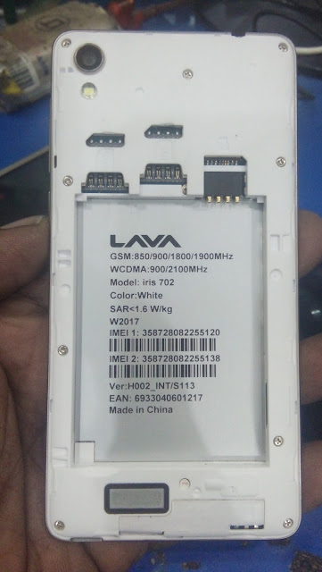 LAVA IRIS 702 H002 INT/S113 FIRMWARE 100% TESTED