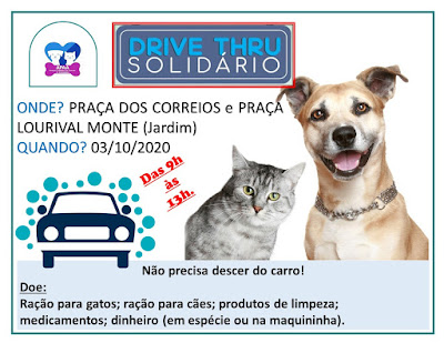 Grupo de Proteção de Animais realizam DriveThru Solidário em Amargosa