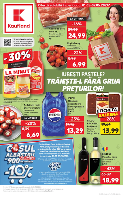 Kaufland Promotii + Catalog - Brosura 01-07.05 2024 →  FRESH | SUPER Reduceri | Promotii Kaufland Card