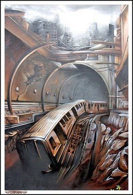 3D Murals Graffiti Art Cool Design