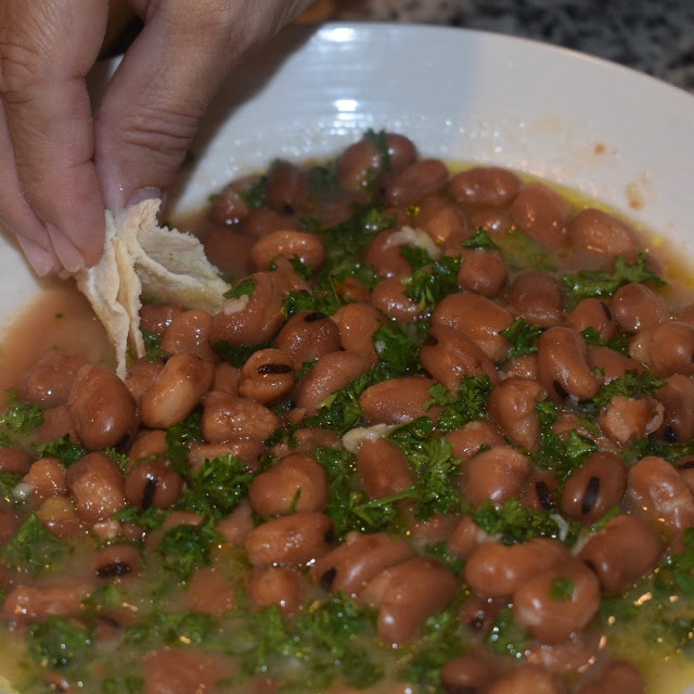 FOULE (WARM FAVA BEAN SALAD)