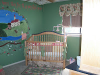 Caris's room with crib