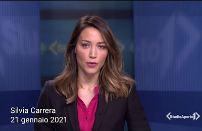 Silvia Carrera studio aperto telegiornaliste 21 gennaio 2021