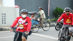 Jaga Kebugaran Tubuh, Kanwil Kemenkum dan HAM Banten Gelar Gowes Bersama Kepala UPT Se- Serang Raya