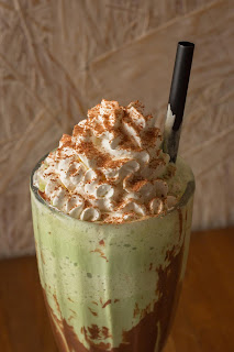 resep milkshake green tea latte mint, milkshake green tea, membuat milkshake green tea