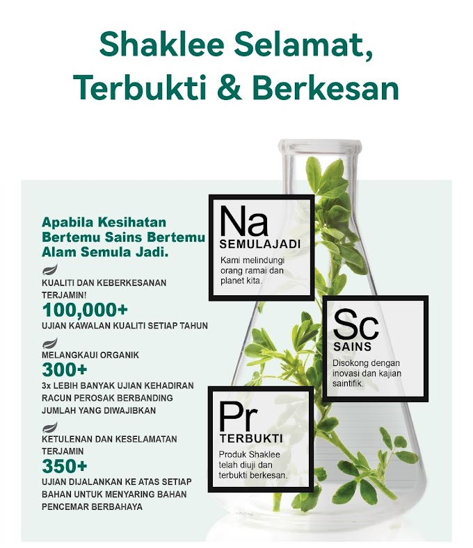 PRODUK SHAKLEE DIBUKTIKAN OLEH SAINS 