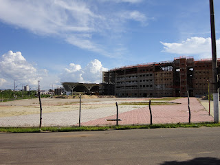 Obras do Centro Multifuncional em Juazeiro do Norte.