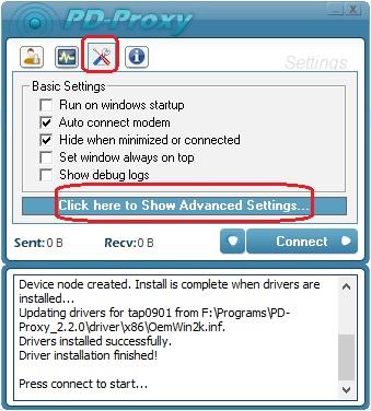 PD-Proxy Advanced Settings - Robi Free Net For PC