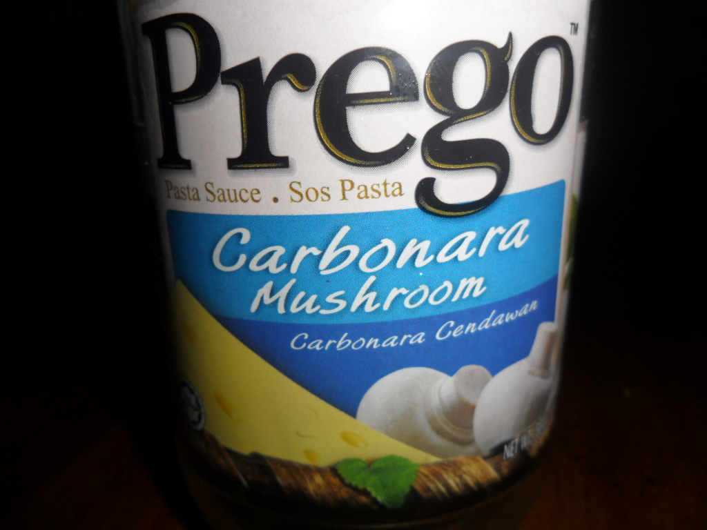 MY CUTE LOVELY KITCHEN: PREGO CARBONARA MUSHROOM & CHEESE 