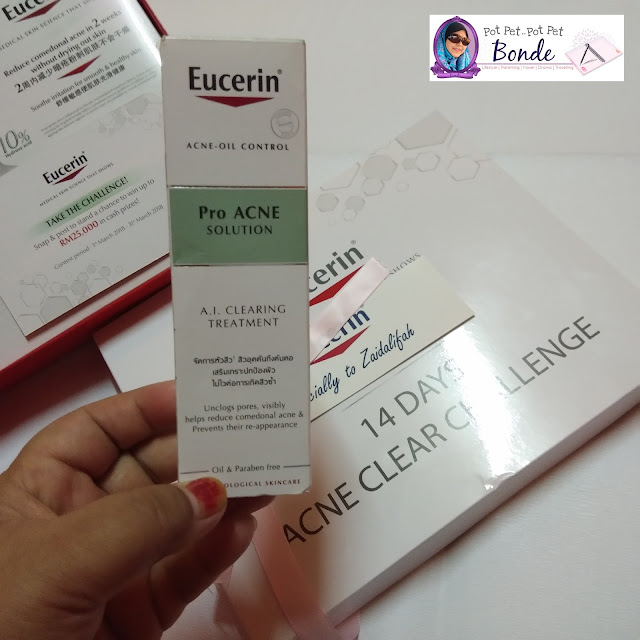 EUCERIN PROACNE A.I CLEARING TREATMENT 14 DAYS CHALLANGE , product Eucerin, jerawat,