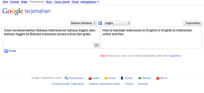 Terjemah Inggris  ke  Bahasa  Indonesia  Cara Mudah 