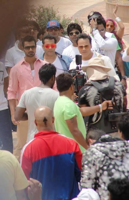 Salman Khan and Sara Khan on the sets of Mental