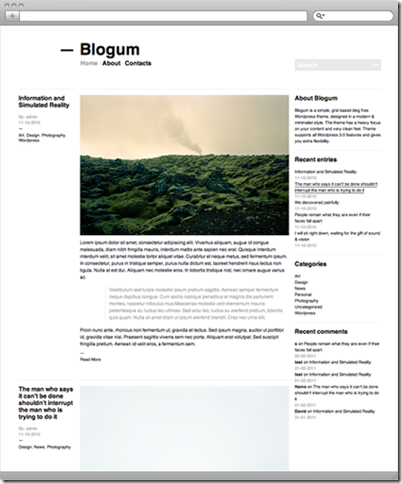 blogum-theme | free wordpress theme