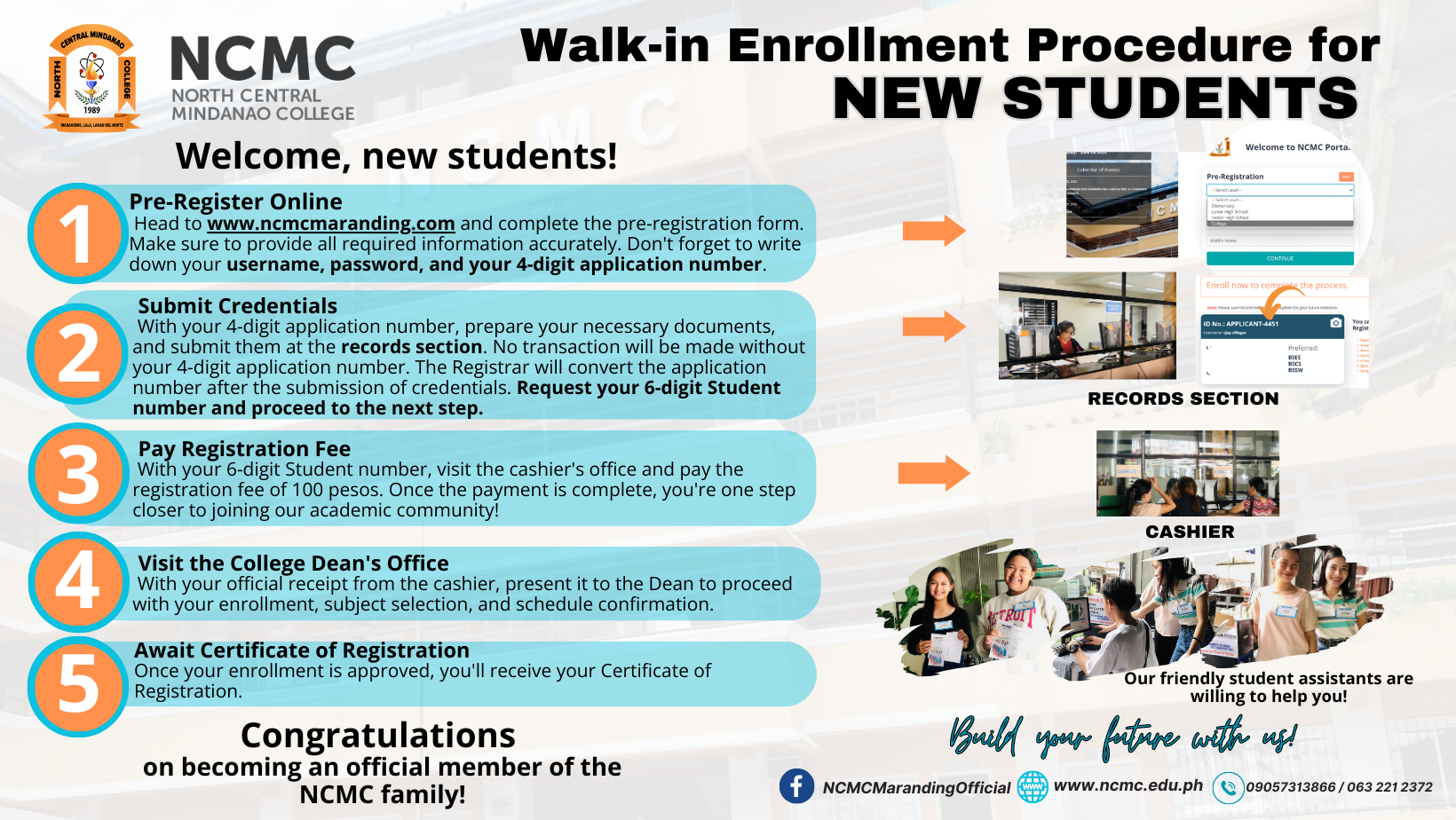 NCMC Walk in Enrolment