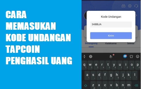 Cara Memasukan Kode Undangan TapCoin APK Penghasil Uang