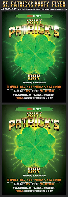  St. Patrick's Party Flyer Template