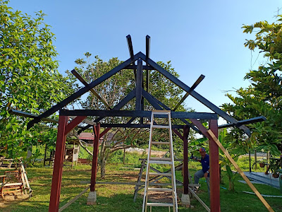 Gazebo? Upah atau Buat Sendiri? Cara dan Step Pembuatan Gazebo / Pergola / Pondok