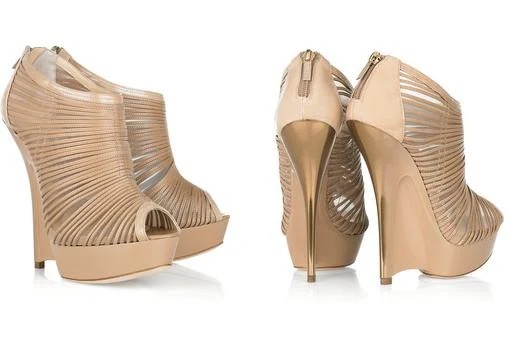 Jimmy Choo Ellie Leather and Mesh sandals