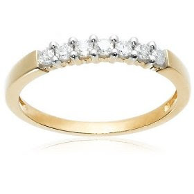 Nice Yellow Gold Round Seven 7-Stone Ring