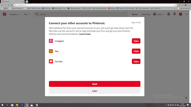 Adım Adım Pinterest Business İşletme Hesabı oluşturma Adım 4