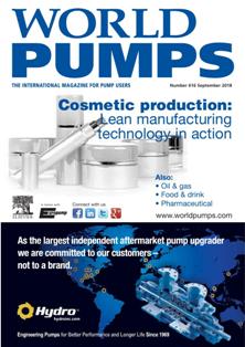 World Pumps. The international magazine for pump users 616 - September 2018 | ISSN 0262-1762 | TRUE PDF | Mensile | Professionisti | Tecnologia | Meccanica | Oleodinamica | Pompe
For 60 years, World Pumps has been the world's leading pump magazine, keeping the pump industry and its customers informed about all the technical and commercial developments in their industry.