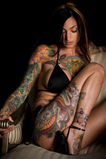 full body tattoo, women  sexy girls, woman show sexy tattoo ,full body tattoo-007