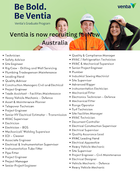 Ventia currently seeking to fill the following positions